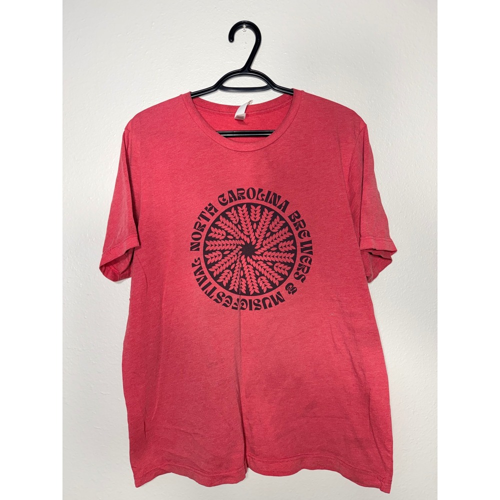 Bella Canvas North Carolina Brewers & Music Festival T-Shirt XL Red Heathered